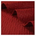 thumbnail image 5 of 3 PCS Squared Stitched Pinsonic Reversible All Season Bedspread Quilt Coverlet Oversized, King Size, Brick Color, 5 of 7