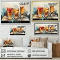 thumbnail image 4 of Designart "Beer Representation Colorfuled Acrylic II" Food & Beverage Floater Framed Wall Decor, 4 of 7