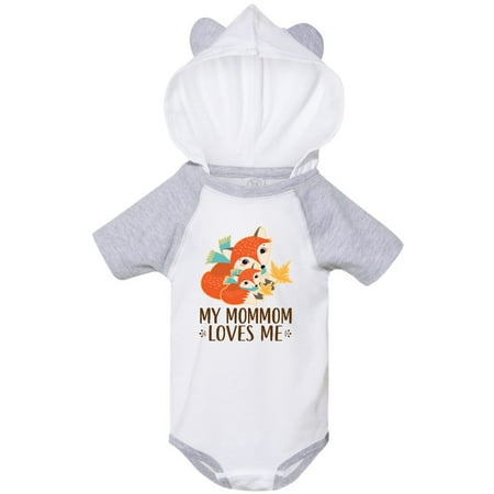 

Inktastic MomMom Loves Me Fox Gift Gift Baby Boy or Baby Girl Bodysuit