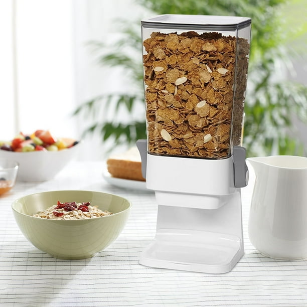 Contenedores de Cereales Almacenamiento Dispensador de Granos Cubierto Encimera, Contenedor de Organización Y Almacenamiento de 5L para Cocina Y Despensa, Dispensador de Arroz para Granos, Frijoles, G