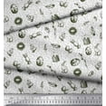 thumbnail image 3 of Soimoi Poly Georgette Fabric Chick,Egg & Rabbit Animal Decor Fabric Printed Yard 52 Inch Wide, 3 of 3