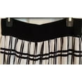 thumbnail image 2 of Metrowear WHITE/BLACK Women's Pleated Window Pane Print Midi Skirt, Medium, 2 of 2