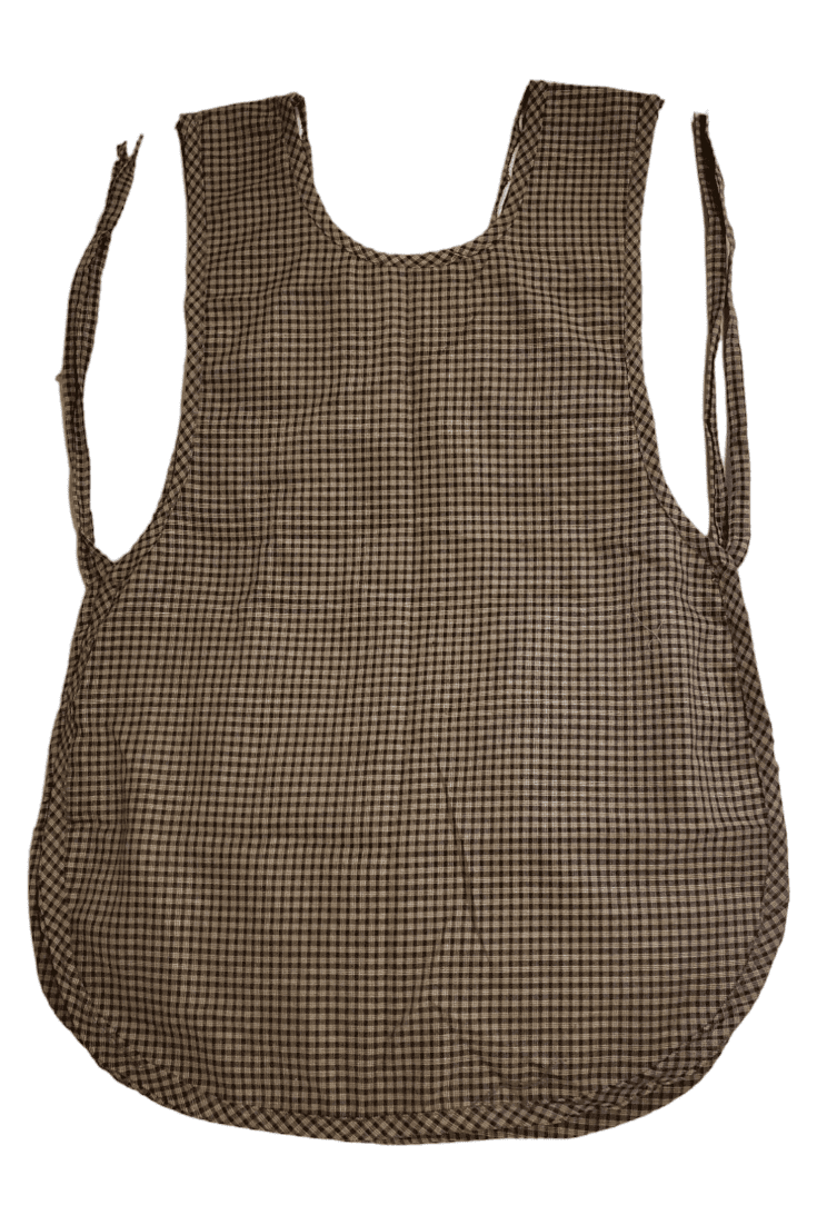 Authentic Traditional Mexican Apron for Women with Pockets and Beautiful Flower Embroidery - Mandiles para Mujer Mexicanos Mandil escapulario mandil Artesanal cobbler apron smocks - Brown