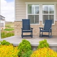 thumbnail image 5 of Hidpriva Outdoor Rocking Chair, Oversized HDPE Weather Resistant Porch Rockers for Outside Deck Balcony Front Backyard, Blue, 5 of 8