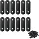 thumbnail image 1 of Straight Brace Stainless Steel Black Straight Flat Brace 16 x 56 mm Straight Corner Braces Brackets - 12 Pcs, 1 of 4