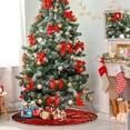 thumbnail image 4 of FMSHPON Valentine's Day Mother's Day Red Heart Love Xmas Christmas Tree Skirt Stand Mat for Holiday Party Decoration Indoor Outdoor 36 inches, 4 of 6