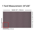 thumbnail image 3 of Homewish Geometric Classic Plaid Fabric by the Yard 3 Yard,Modern Abstract Checkerboard Sewing Fabric,White Pink Grid Room Decor Fabric by the Yard For Children,Breathable Home Decor, 3 of 6