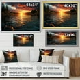 thumbnail image 4 of Designart "The Glimmering Waters at Sunset" Landscapes Floater Framed Wall Decor, 4 of 7