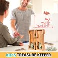 thumbnail image 2 of Caja de ahorros para niños personalizada de madera Money Bank ELX, 2 of 5