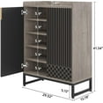 thumbnail image 3 of Shoe Cabinet with Doors, 5 Tiers Shoe Storage Cabinet for Entryway, 25 Pairs Shoe Cabinets, 3 of 5