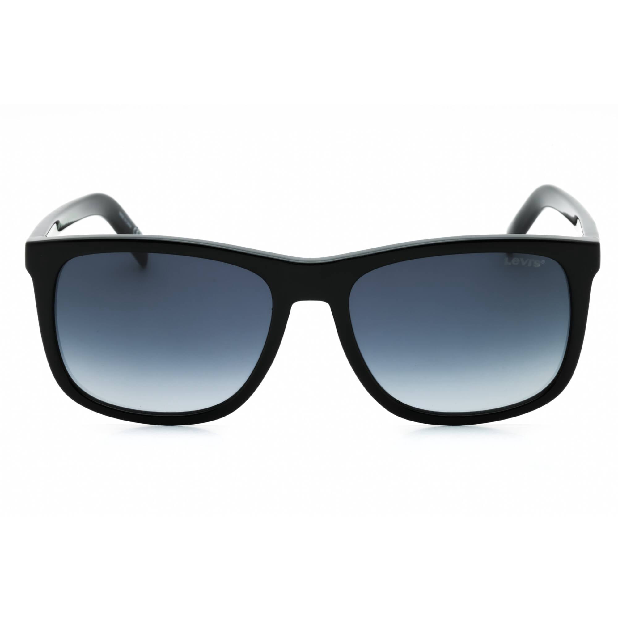 Levis LV 5025/S 08079O 56mm Rectangle Sunglasses Men's Black