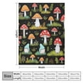 thumbnail image 4 of HENGT Mushroom Blanket Cute Leaf Plant Throw Blankets Decor Warm Cozy Bedding Sofa Couch Bed Stuff Living Room for Toddler Kids Boys Girls Women Gifts, 4 of 6