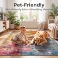 thumbnail image 3 of ICEANT 5'x7' Large Area Rugs, Abstract Pattern Carpets for Living Room Bedroom Dining Room, Washable Non Slip Printed Mat,Color Surge, 3 of 8