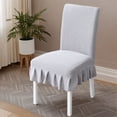 thumbnail image 2 of GalaGarb Universal Elastic Chair Cover with Decorative Pleated Skirt, Ecological Dye Stain Resistant Dining Chair Protective Cover 1/2/4/27 Pieces Optional, 2 of 7