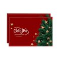 thumbnail image 1 of Kitchen Placemat Christmas Red Placemats Xmas Trees And Snowflakes Winter Decor Place Mats Heat Washable Non Slip Table Mat For Kitchen, Kitchen Placemat, 1 of 6