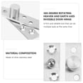 thumbnail image 4 of 2pcs en Acier Inoxydable 360 Degrés Rotation Charnière Invisible Porte Charnières de Pivot de Porte Cachés Accessoires (75MM Longueur 3mm Largeur Argent), 4 of 7