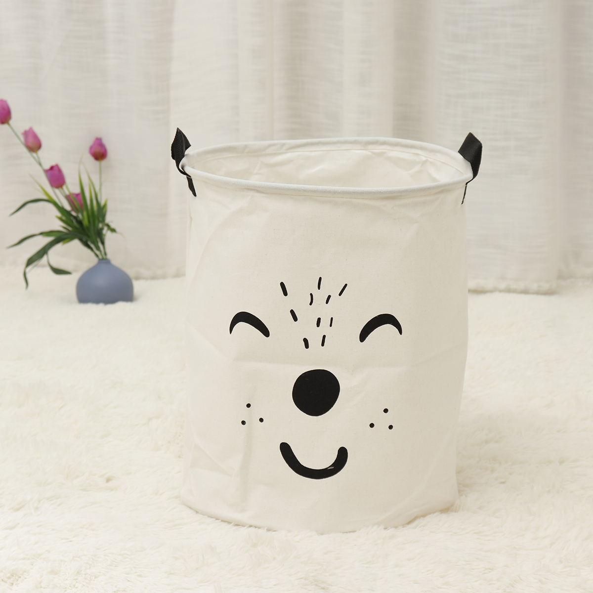 Kids Baby Foldable Laundry Hamper Clothes Basket Waterproof Washing Bag