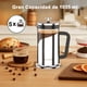 thumbnail image 2 of VAVSEA Cafetera de Prensa Francesa de 1.05L, Prensa Francesa de Borosilicato Espesado y Acero Inoxidable 304 para Viajes y Uso Doméstico, Aafetera Francesa, Apta para Lavavajillas, Plateada, 2 of 8