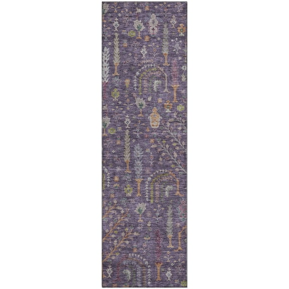 Dalyn Rugs Premium Machine Washable Mayfield AMF1152 Eggplant 2'3" x 7'6" Runner Rug
