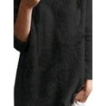 thumbnail image 4 of DYMADE Women Casual Solid Color Long Sleeved Plush T-Shirt Thermal Top, 4 of 4