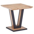 thumbnail image 1 of Moderne MDF et Métal Table d'Appoint - Naturel et Noir, 1 of 8