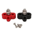 thumbnail image 2 of Battery Power Junction Post Block, Stainless Steel Stud, Red Black for Cars, RVs, Boats, Trucks, Solar Cells, etc., 2 of 7
