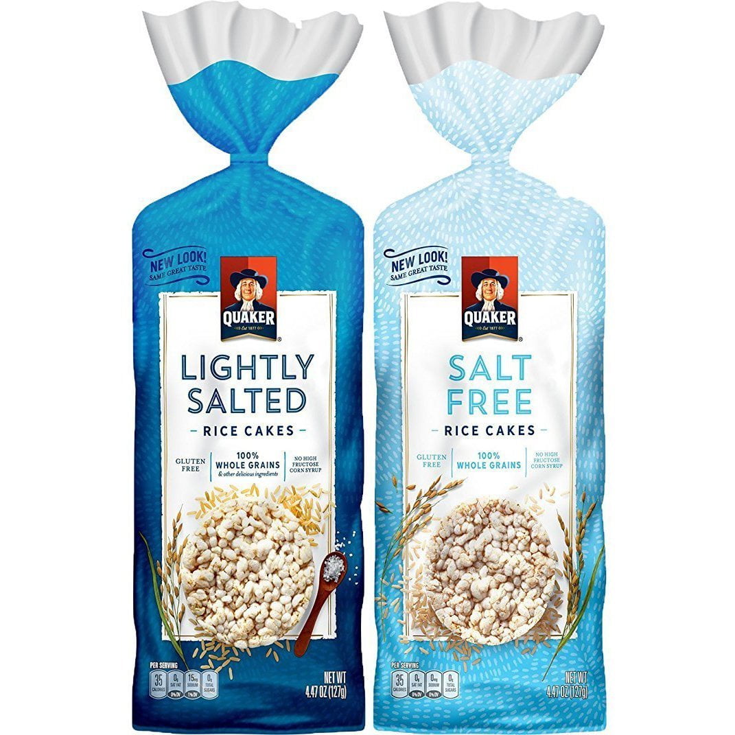 Quaker Rice Cakes, Plain Variety Pack, 6 Bags