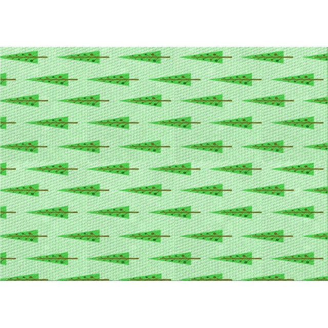 Ahgly Tapis Rectangulaire Lavable en Machine Vert Transitionnel, 7 Pieds x 9 Pieds