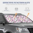 thumbnail image 2 of Lsque Orchids Flowers 2 PCS Windshield Sun Shade | CarFoldable Window Covers | Car Accessories Reflect UV for Universal Cars SUV Truck |, 2 of 7