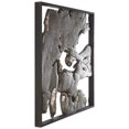 thumbnail image 1 of Benjara BM231930 Tree Cross Section Design Magnesium Oxide Wall Decor, Grey, 1 of 5