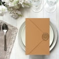 thumbnail image 3 of Shisuyan Retro Kraft Paper Envelopes Rough Linen Material 6Sets 6.5x4.3In, 3 of 8