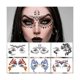 thumbnail image 1 of wonima02 9 Pack Face Eye Makeup Tattoo Sticker Waterproof Black Lace Eye Face Temporary Tattoo for Women Girls Halloween Christmas Masquerade Party (Mixed Color(6 Style)), 1 of 1