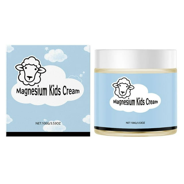 TQEHS Loción de magnesio para niños de Sheep Organics La crema de magnesio ayuda a los niños a la hora de dormir; F8C2