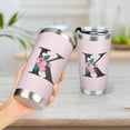 thumbnail image 3 of Initial Monogrammed Gifts for Women, 20 Oz Insulated Tumbler With Lid, Stainless Steel Vacuum Pink Cup, Personalized Christmas, Wedding, Birthday Gifts for Her Friends Mom Sister, 3 of 6