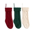 thumbnail image 1 of Medias Navideñas Wosthever Tejidas Personalizadas 3 Piezas con Cable Bordado, 1 of 6