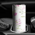 thumbnail image 3 of 20 OZ Tumbler Pink Flowers Watercolor Floral Coffee Travel Mug with Lid and Straw,Stainless Steel Vacuum Insulated Cafe Tumblers Gifts for Fathers Husband, 3 of 7