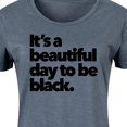 thumbnail image 3 of Instant Message - Beautiful Day To Be Black - Women's Any Way Dress, 3 of 6