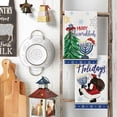 thumbnail image 3 of &nbsp;SOME THING Santa Claus Candle Hanukkah Kitchen Towels Dish Towels, 18x26 Inch Farmhouse Xmas Trees Decoration Hand Towels Set of 2, 3 of 6