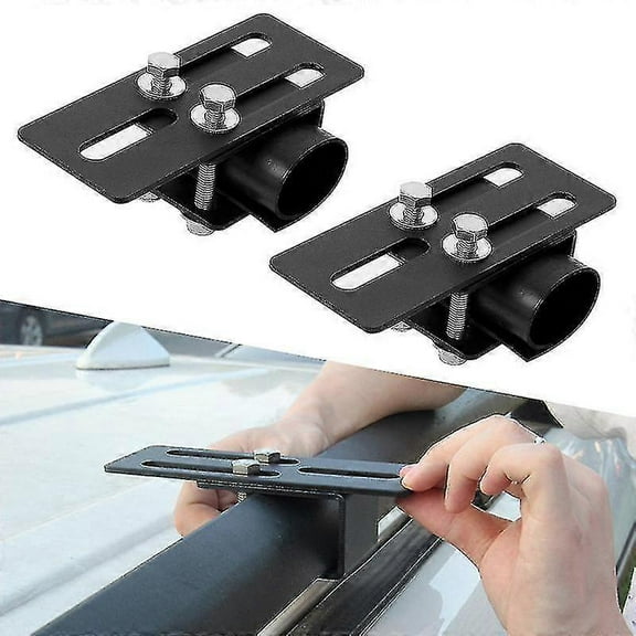 2pcs Car Roof Rack Light Bracket Crossbar Luggage-rack Mounting Holder For Car Suv Led Light Bar Work Light Car Accessories