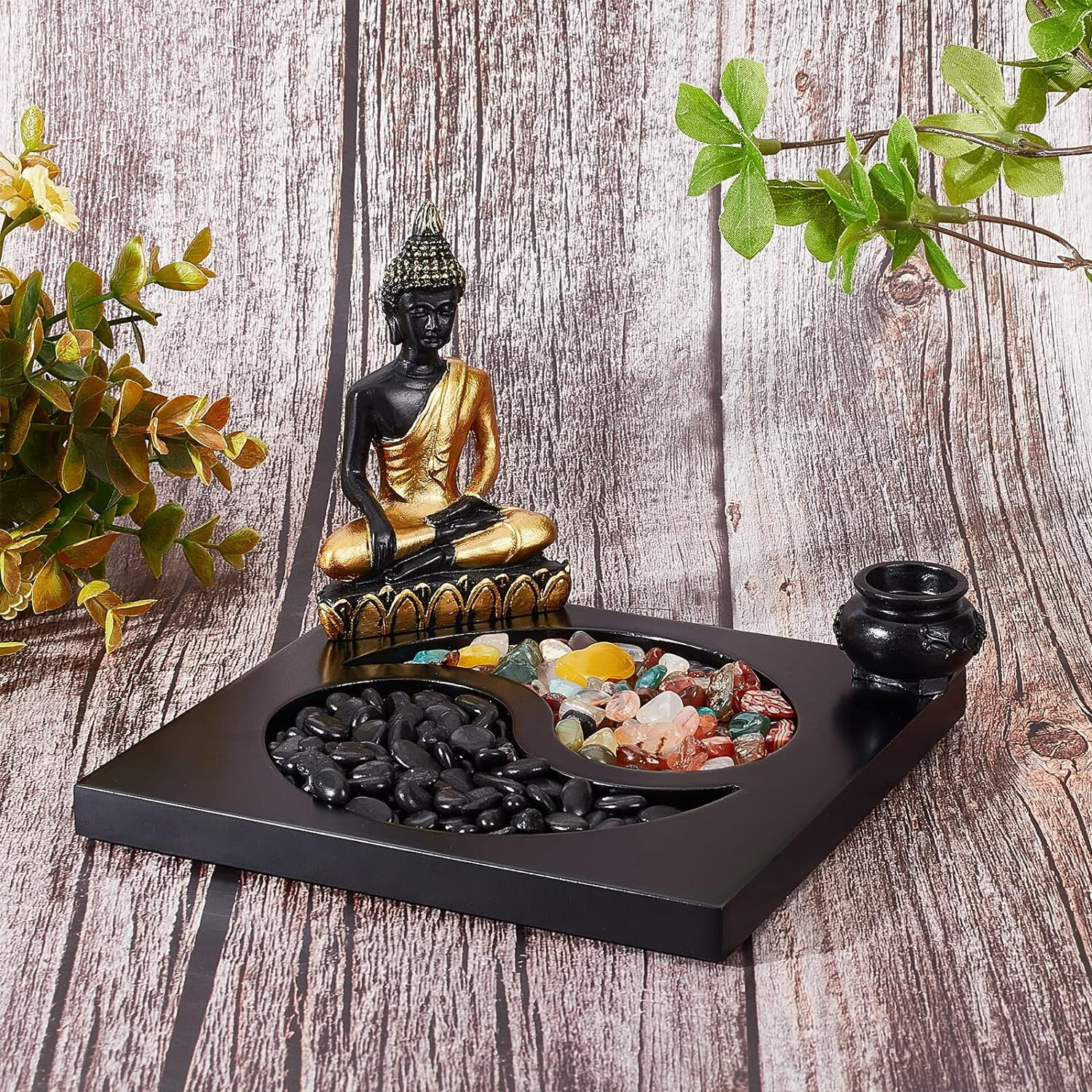 Mini Zen Kit Japanese Zen Sand Garden Yin Yang Zen Sandbox
