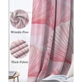 thumbnail image 3 of Pink Coastal Shell Blackout Curtains for Bedroom Living Room Darkening Curtains 54 Inch Long Summer Nautical Beach Ocean Short Curtain for Small Window Treatment Insulated Grommet Drapes 42"x54"x2, 3 of 9