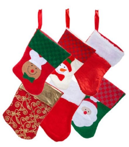 6 Pairs: Christmas House Mini Stockings 12 Count Packs - Walmart.com - Walmart.com
