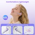 thumbnail image 3 of New Bee M54 Bluetooth Headset, Single Ear Wireless Earpiece with 500mAh LED Digital Charging Case, 3 of 9