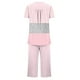 thumbnail image 4 of Sexy Pijama Conjunto para las Mujeres, Cuello Redondo Blusa de Manga Corta Y Pantalones, Traje de Moda Casual, 4 of 9