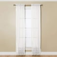 thumbnail image 2 of Miller Curtains  Angelica 108-inch Rod Pocket Sheer Panel White, 2 of 2