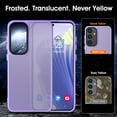 thumbnail image 2 of for Samsung Galaxy A35 5G Case Matte,[Frosted Translucent] Samsung A35 5G Case with [Tempered Glass Screen Protector][Silky Touch][12FT  Grade] Galaxy A35 5G Phone Case (Light Purple), 2 of 6