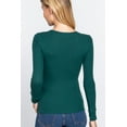 thumbnail image 3 of TheLovely Women's & Juniors Casual Long Sleeve Crew Neck Thermal T-Shirts Top, 3 of 3