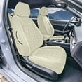 thumbnail image 6 of For 2016-2024 Honda Civic FH Group Neoprene Custom Fit Car Seat Covers Waterproof  - Front Solid Beige, 6 of 6