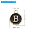thumbnail image 2 of Unique Bargains Letter Pendants Drops Set, 26 Pack Alphabet Pendant Double Sided for Jewelry Making DIY, Black, 2 of 6