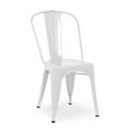 thumbnail image 1 of Tolix Chair Bistro Roch Dining Side Armless in White Color Powder Coated, 1 of 2